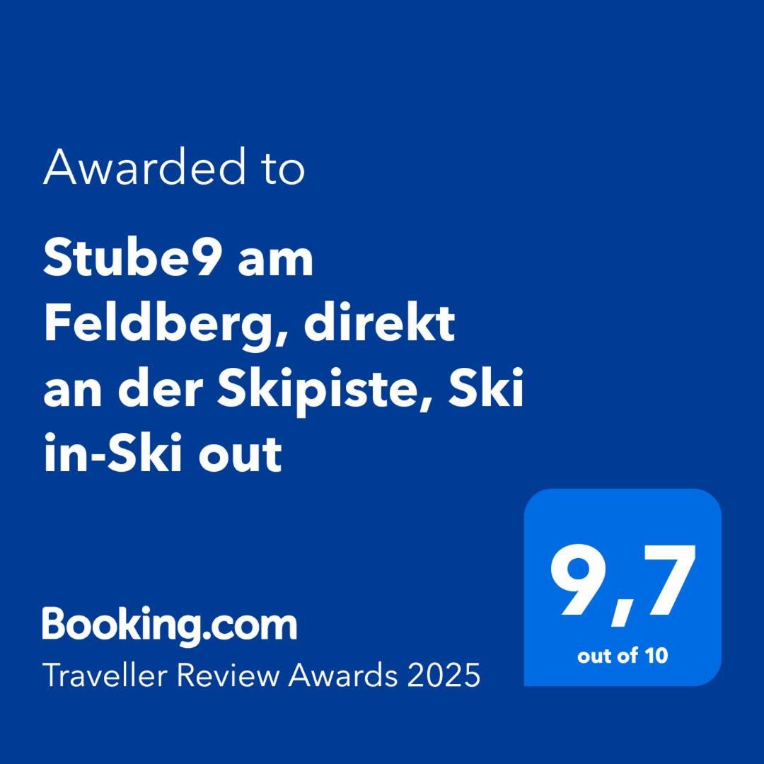 Stube9 Am Feldberg, Direkt An Der Skipiste, Ski In-Ski Out Feldberg  Ngoại thất bức ảnh